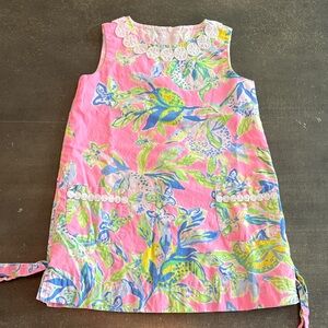 Lilly Pulitzer Pink Floral Kids Casual Dress